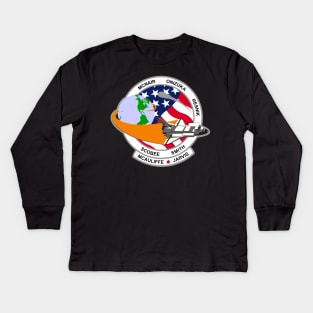 NASA STS-51-L - Space Shuttle Challenger Disaster Kids Long Sleeve T-Shirt